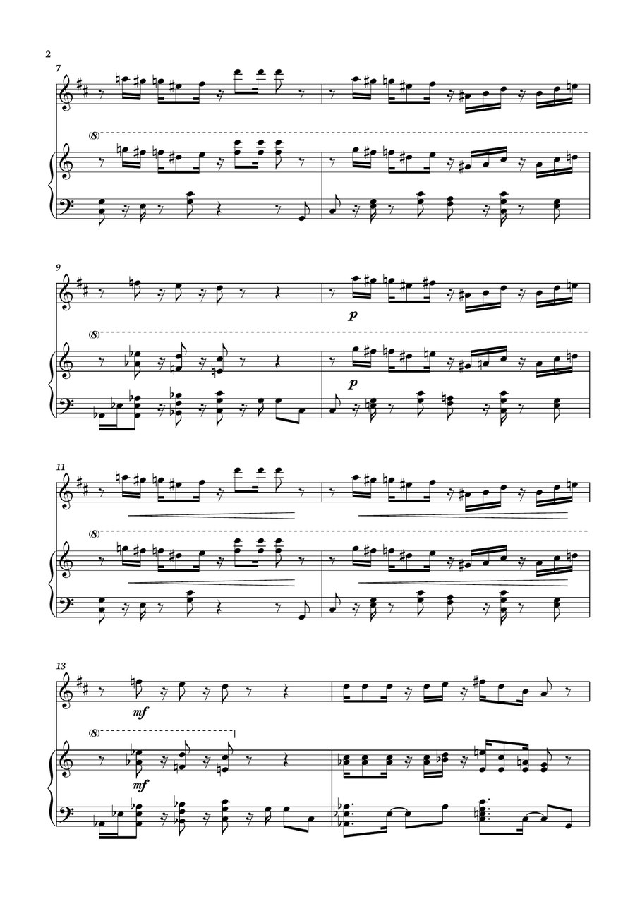 Super Mario Bros. Opus Tenor Saxophone scores gallery preview page 2