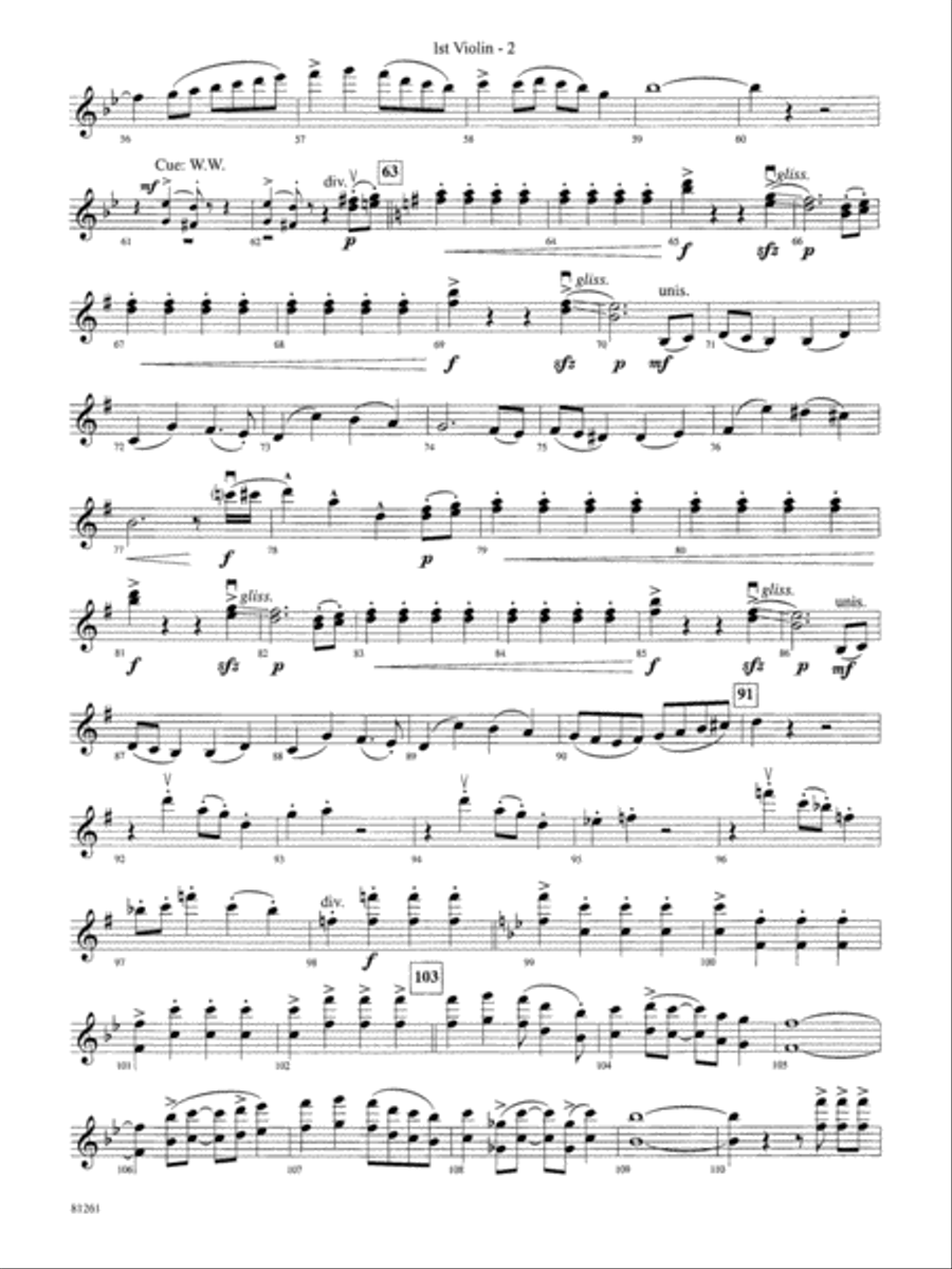 Sleigh Ride: 1st Violin Full Orchestra scores gallery preview page 2