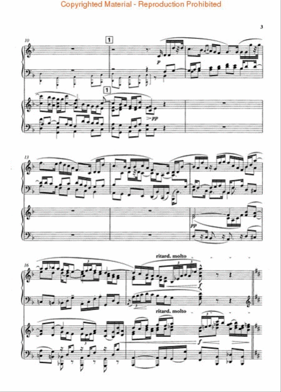 Eclogue for Piano and String Orchestra, Op. 10 Orchestra scores gallery preview page 3
