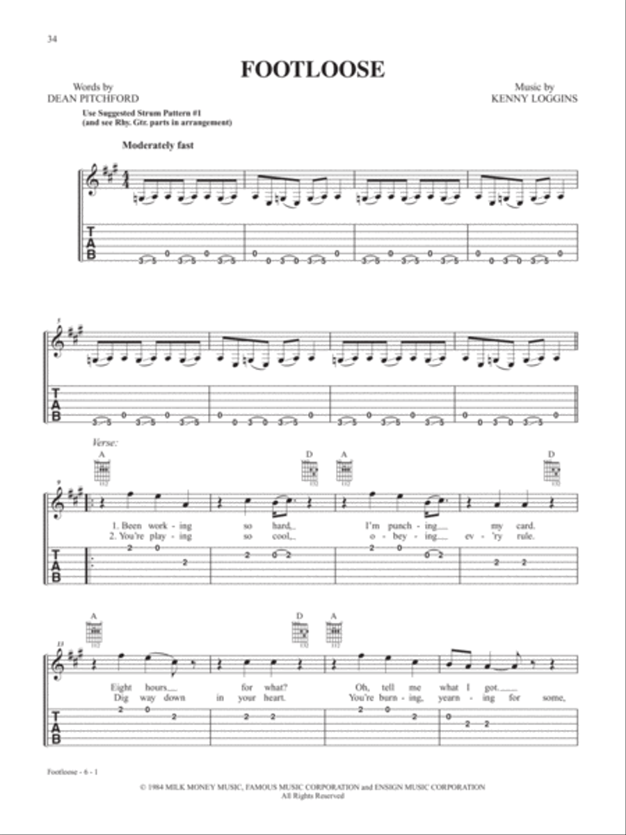 Alfred's Easy Guitar Songs -- Movie Hits Easy Guitar scores gallery preview page 5