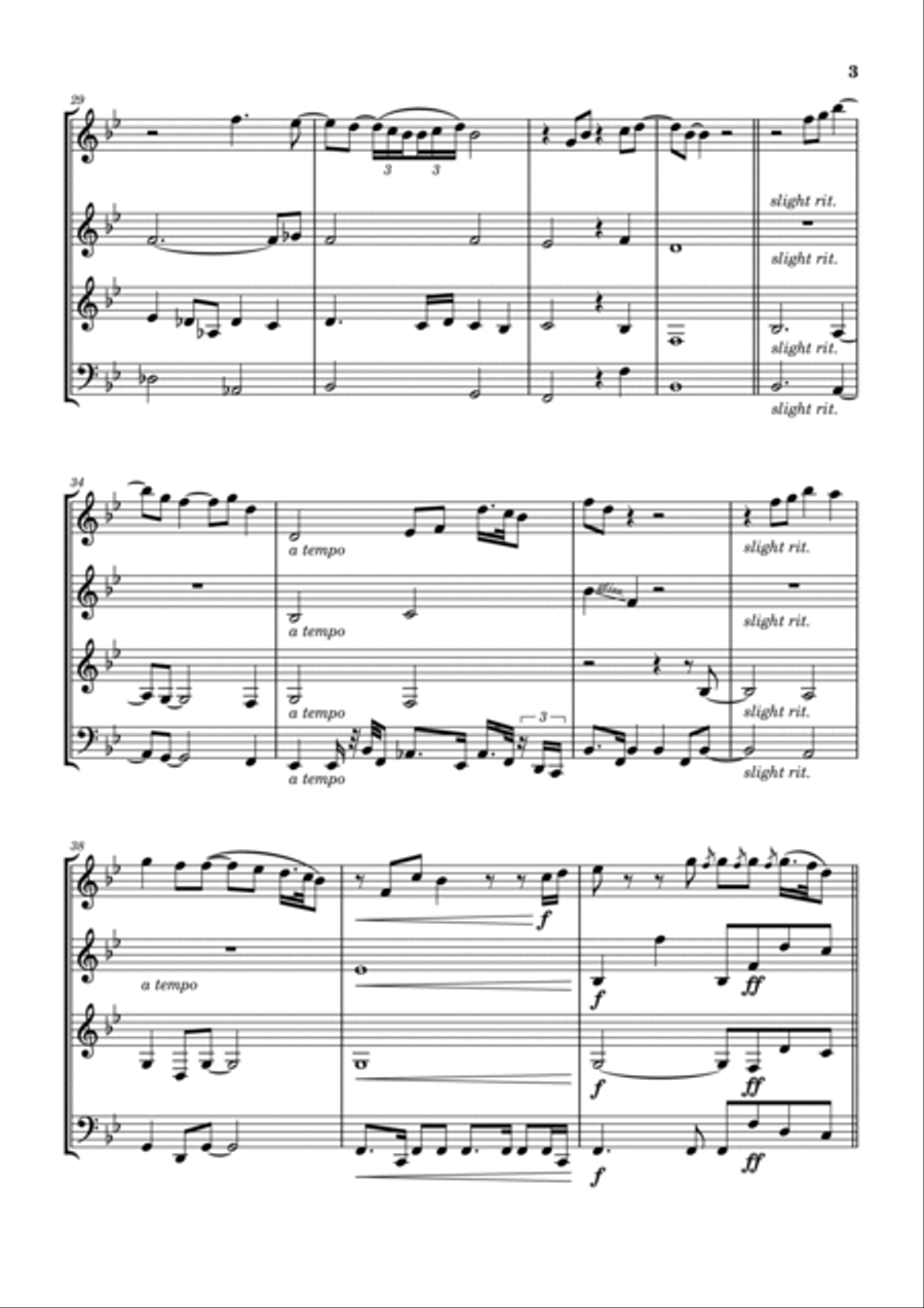 Lonesome Susie Lonesome Susie Woodwind Quartet scores gallery preview page 4