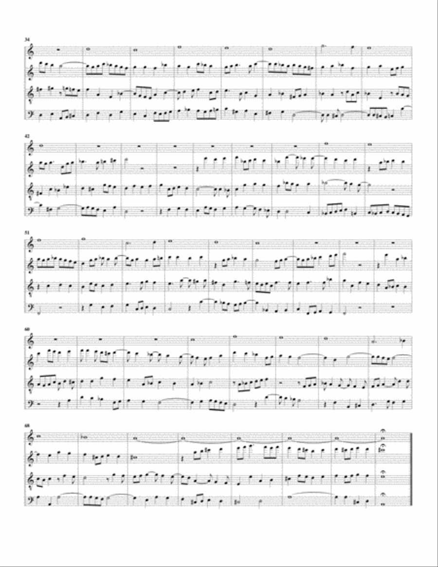 Aus der tiefe Not schrei ich zu dir, BWV 687 (Arrangement for 4 recorders) Recorder scores gallery preview page 2