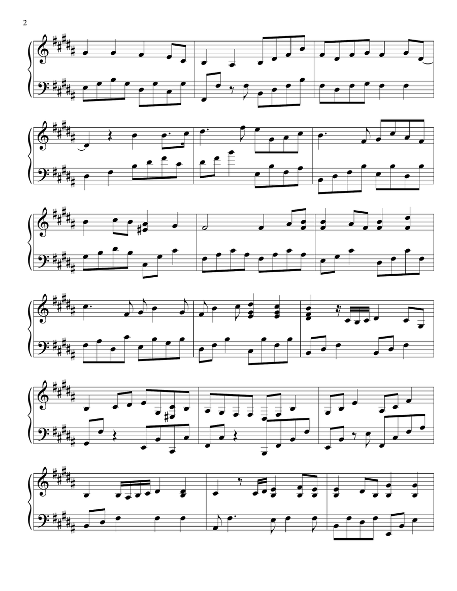 PIANO - And Can It Be, That I Should Gain? (Piano Hymns Sheet Music PDF) Piano Solo scores gallery preview page 2