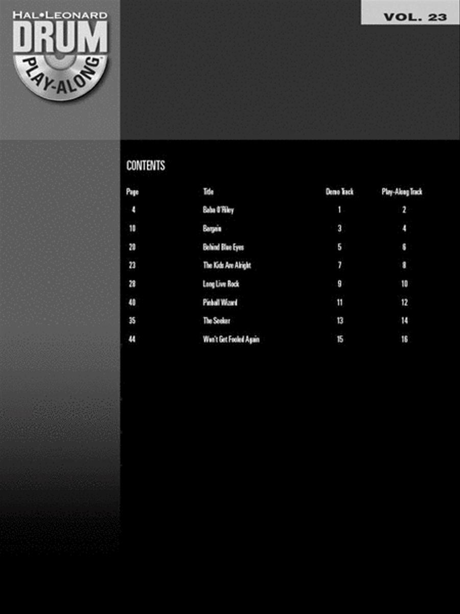 The Who Percussion scores gallery preview page 2