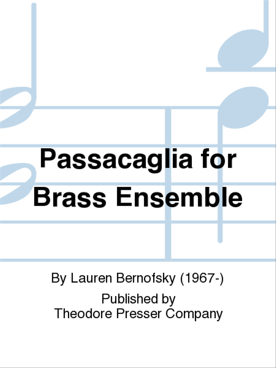 Passacaglia Brass Ensemble scores gallery preview page 1