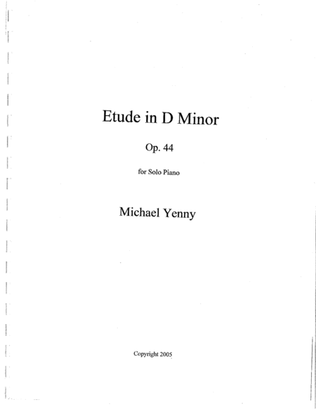 Etude in D minor, op. 44