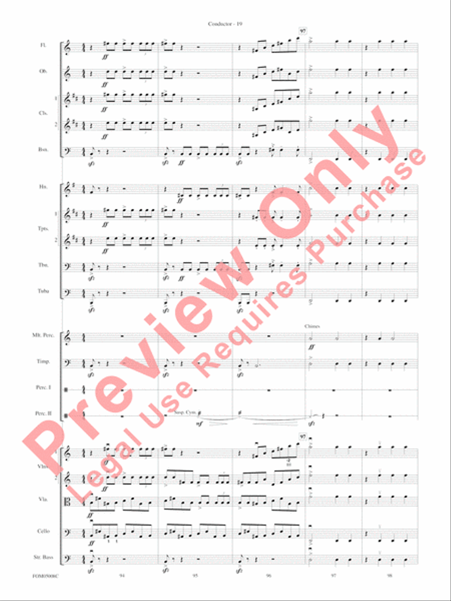 Battle of the Heroes (from Star Wars: Episode III Revenge of the Sith) Full Orchestra scores gallery preview page 22