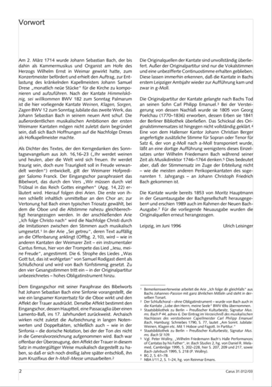 Weeping, crying, sorrow, sighing (Weinen, Klagen, Sorgen, Zagen) ATB scores gallery preview page 3