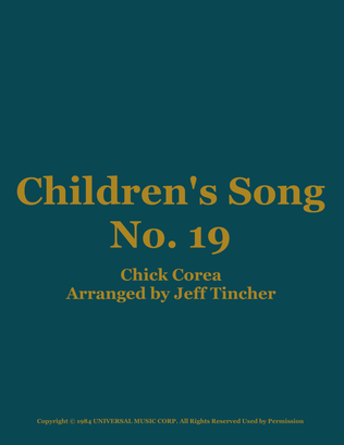 Children's Song No. 19