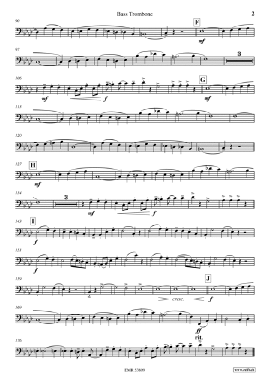 Hoch und Deutschmeister Trombone scores gallery preview page 3