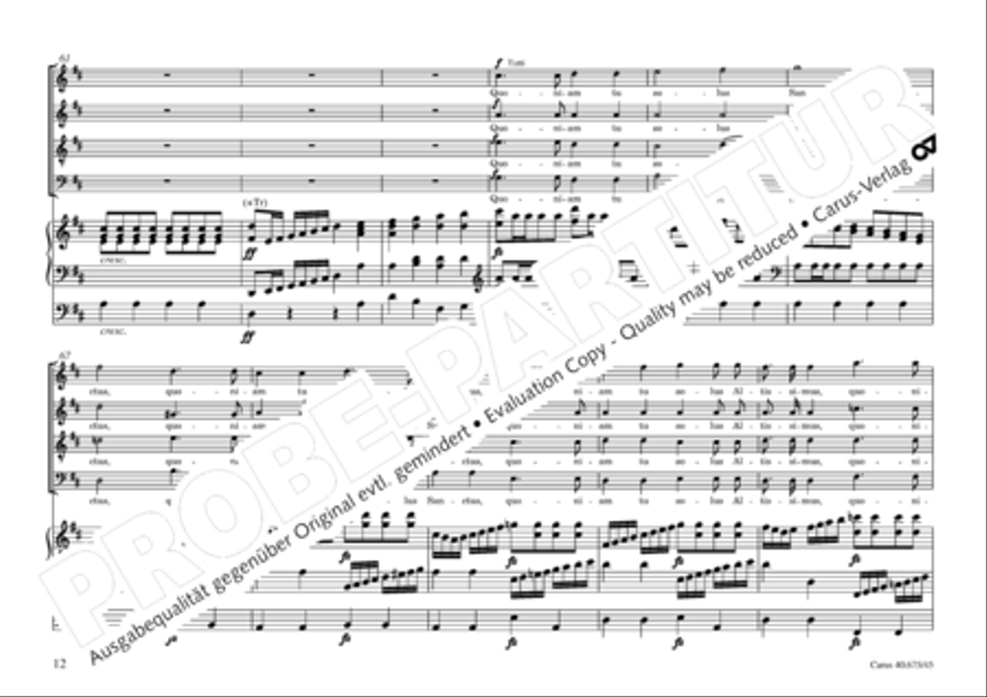 Mass in G Major 4-Part scores gallery preview page 15