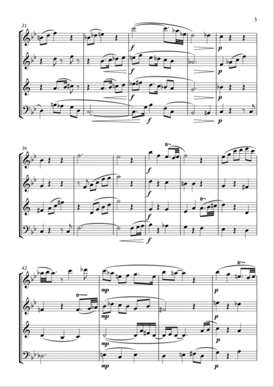Languid - Wind Quartet Woodwind Quartet scores gallery preview page 3