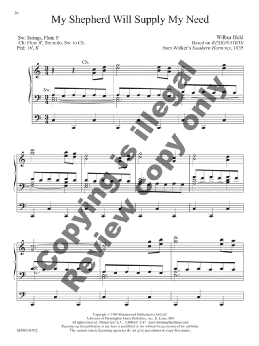 The Wilbur Held Organ Collection: A Centenary Edition Organ scores gallery preview page 15