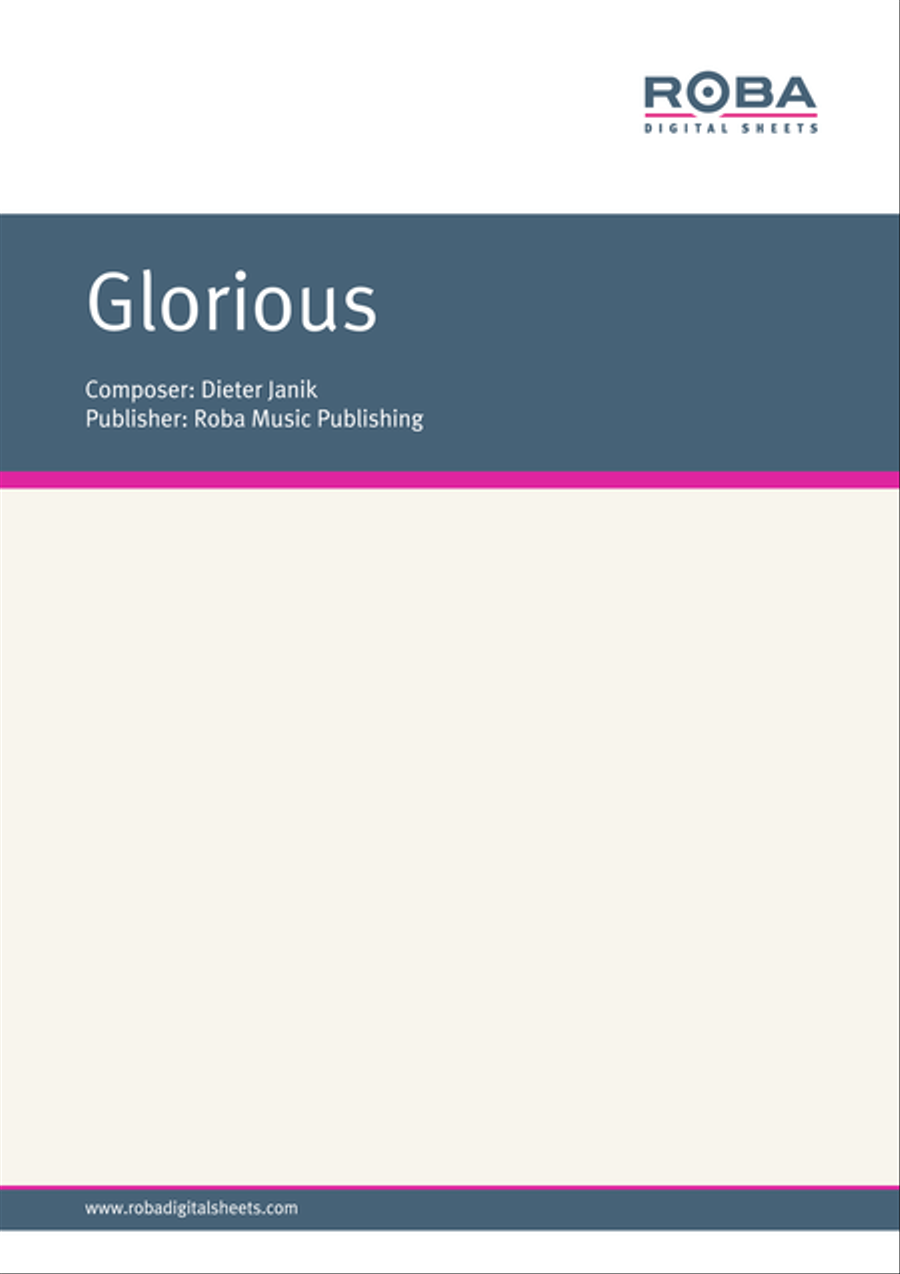 Glorious Piano Solo scores gallery preview page 1