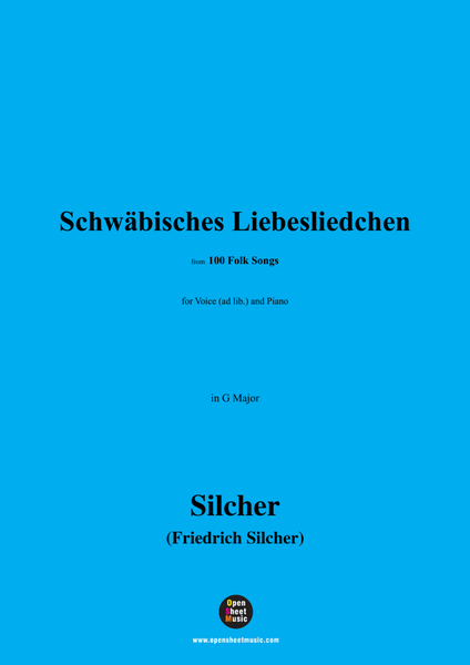 Silcher-Schwäbisches Liebesliedchen,for Voice(ad lib.) and Piano image number null