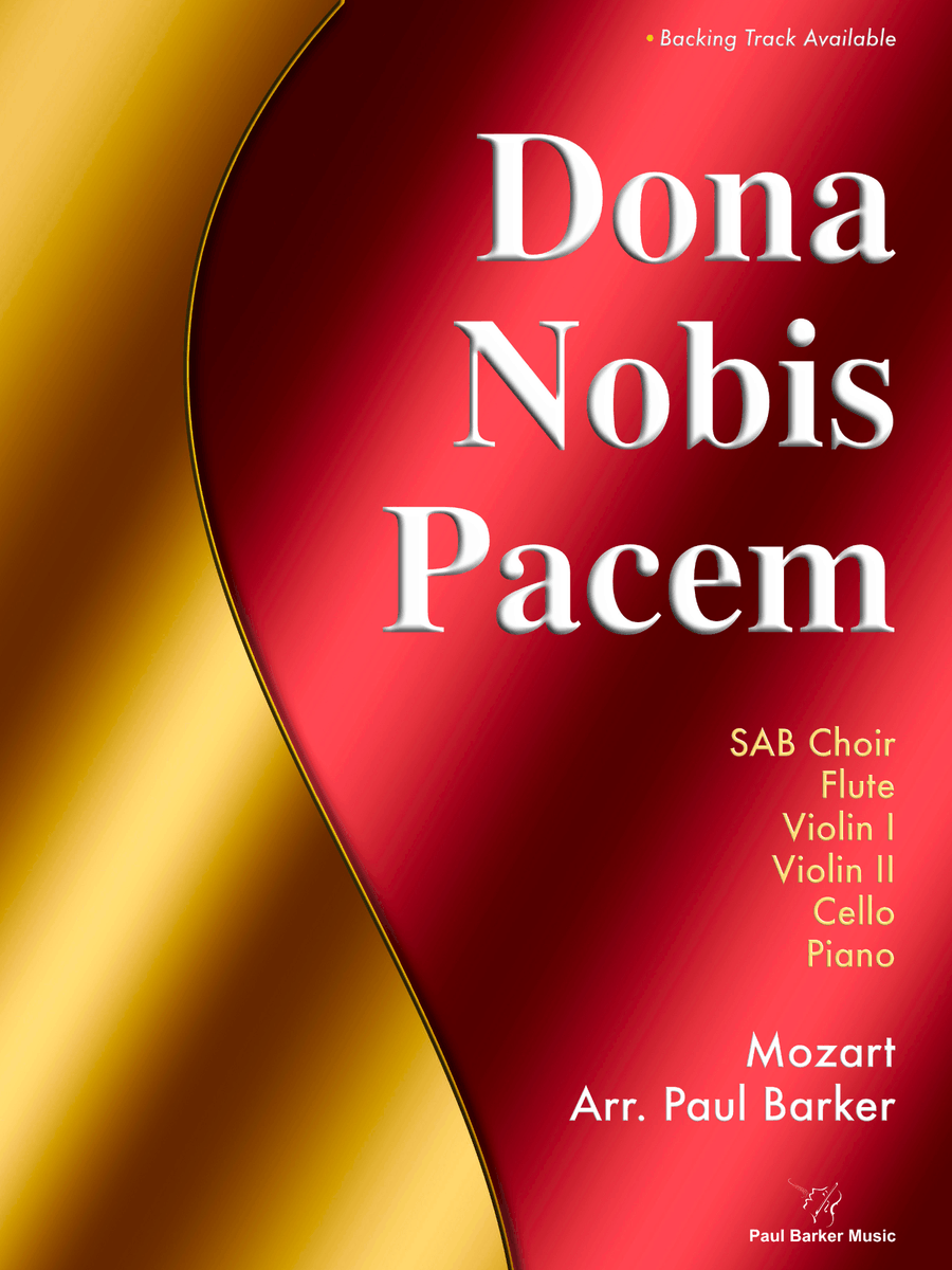 Dona Nobis Pacem (SAB Choir & Chamber Ensemble) 3-Part scores gallery preview page 1