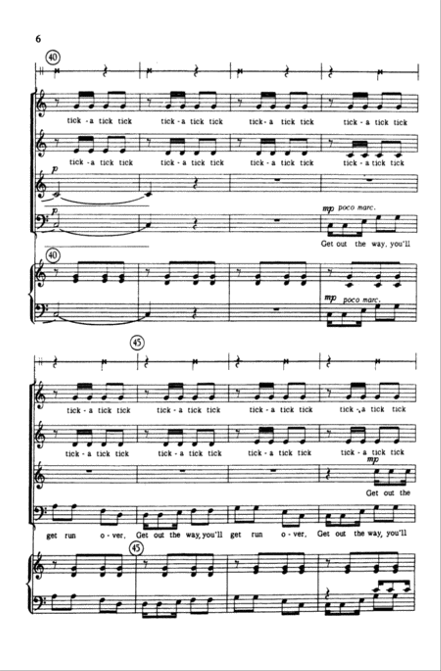 Goin' to Boston (American Folk Song) Choir scores gallery preview page 4