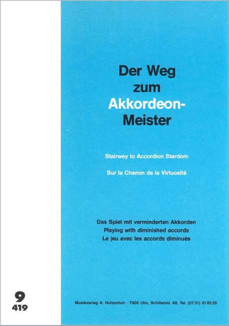 Der Weg zum Akkordeonmeister 9 Vol. 9 Accordion scores gallery preview page 1