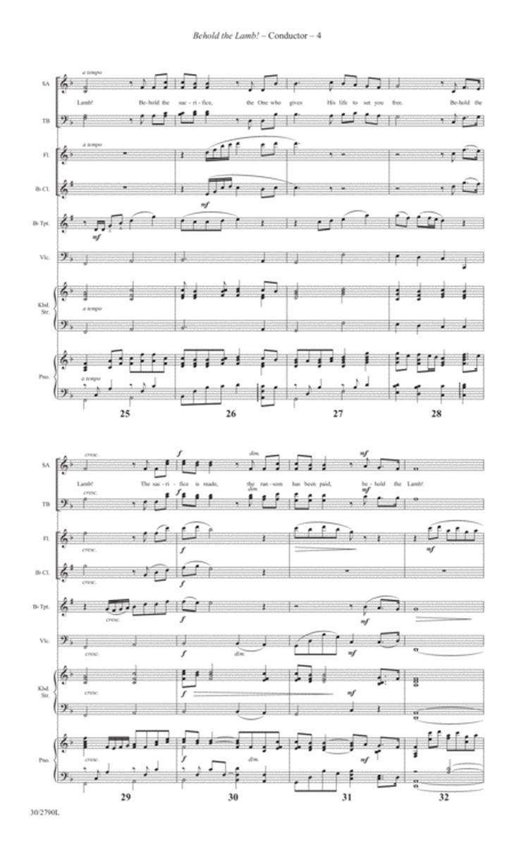 Behold the Lamb! - Instrumental Ensemble Score and Parts