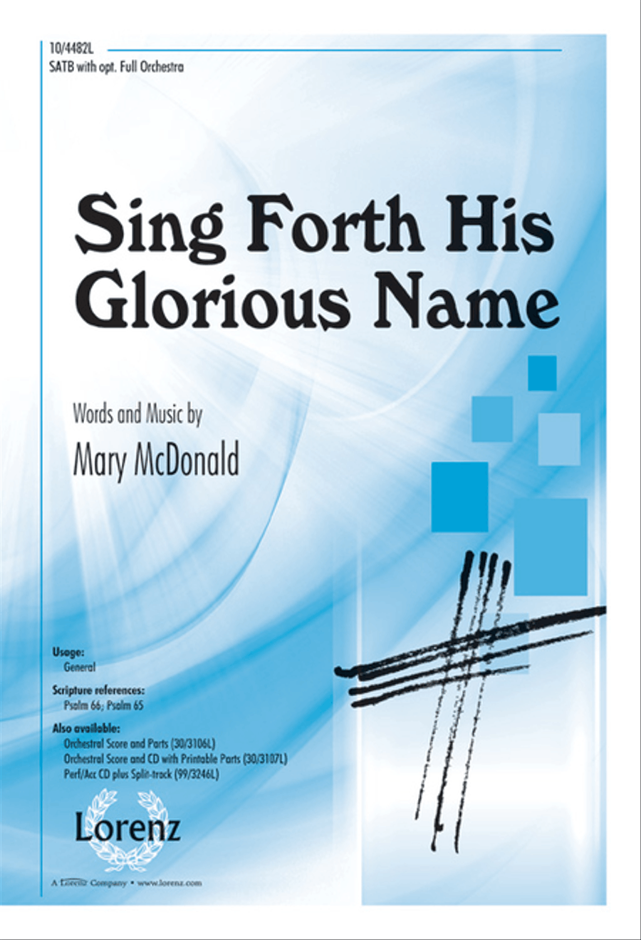 Sing Forth His Glorious Name 4-Part scores gallery preview page 1