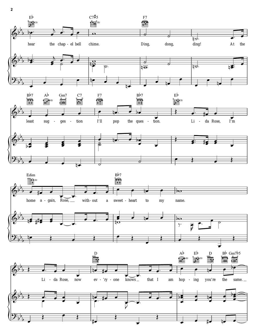 Lida Rose Guitar scores gallery preview page 2