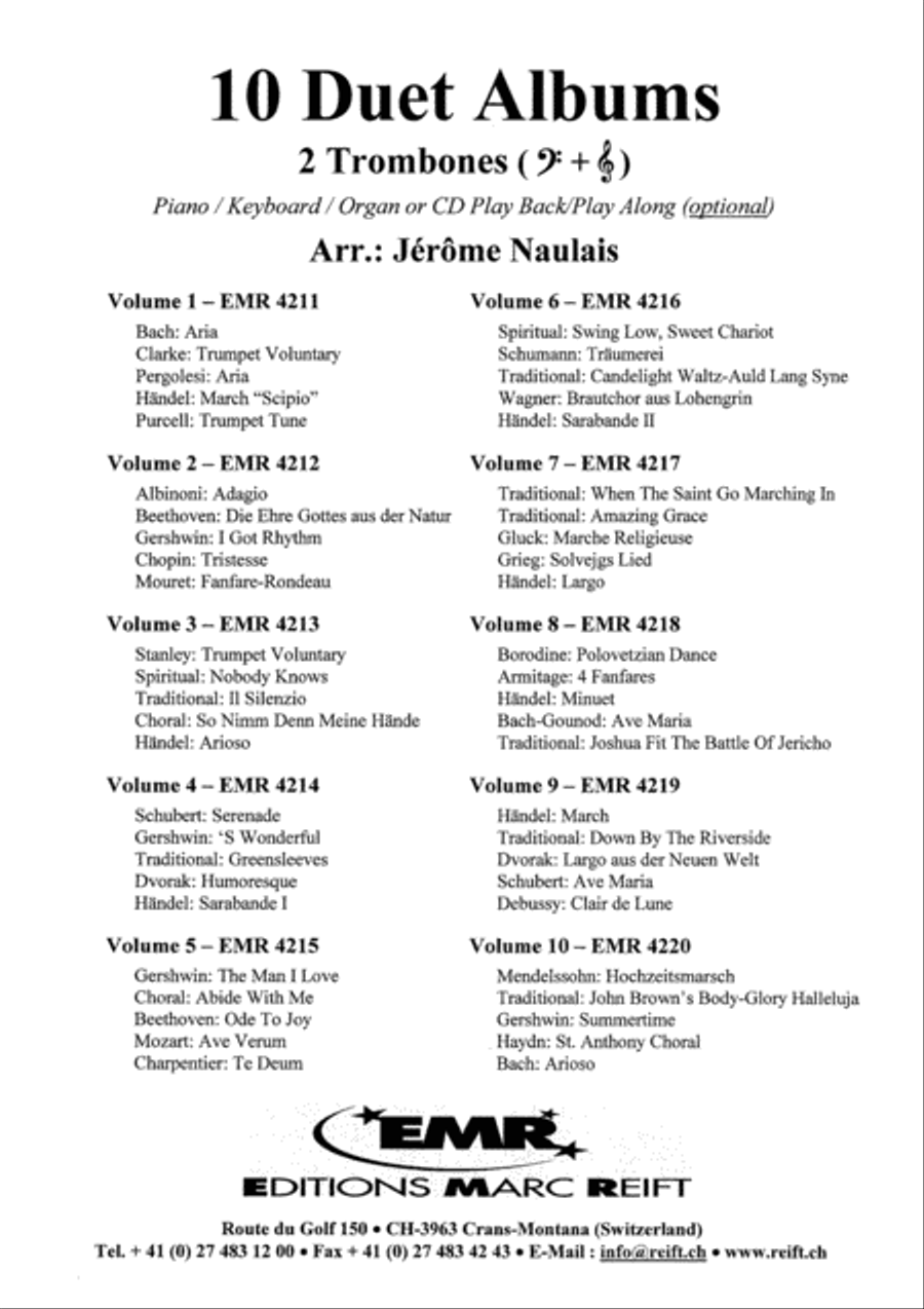 Album Volume 3 Trombone Duet scores gallery preview page 8