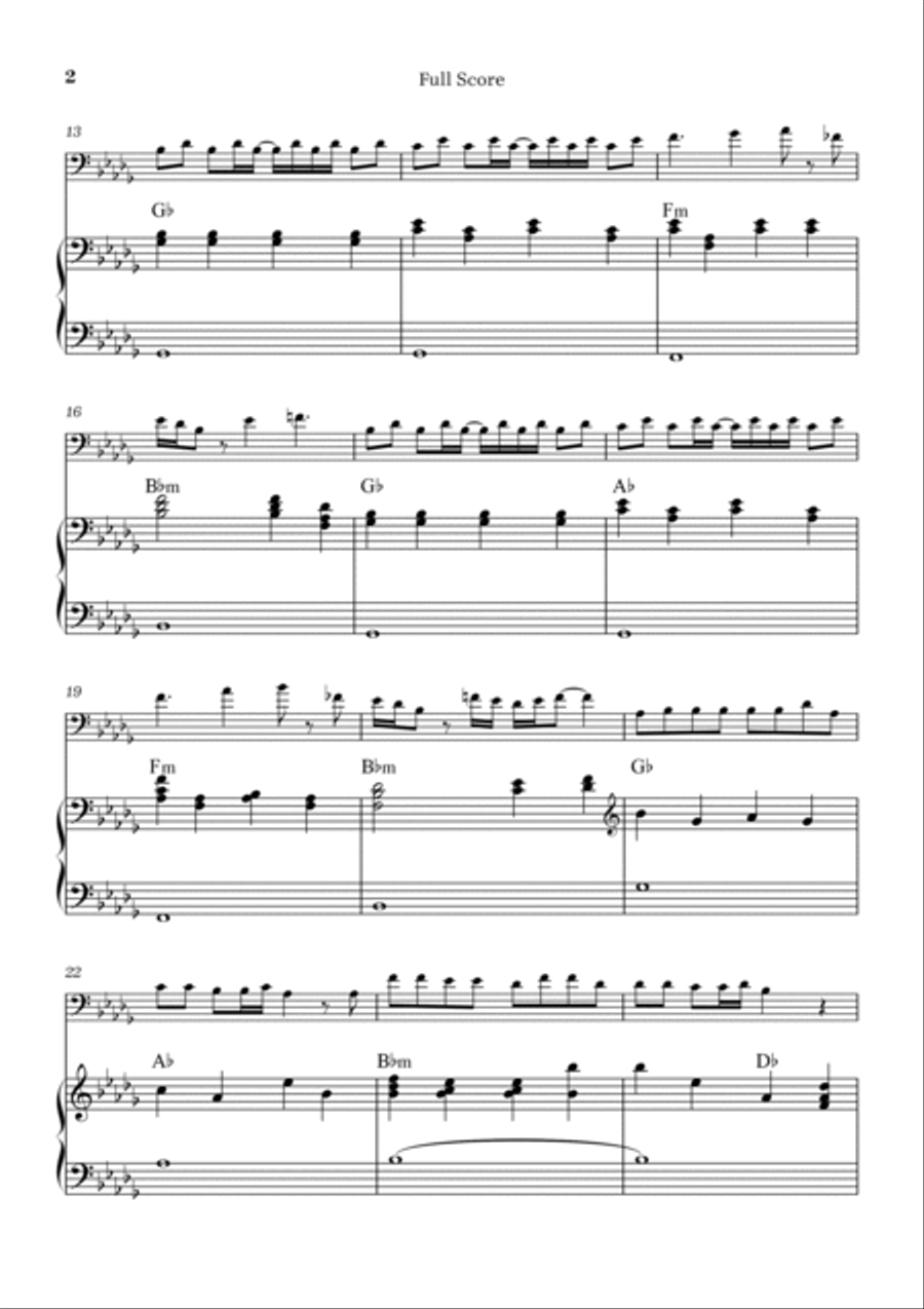 Peaches Piano scores gallery preview page 2