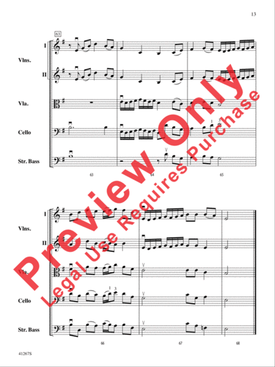 Paean String Orchestra scores gallery preview page 14