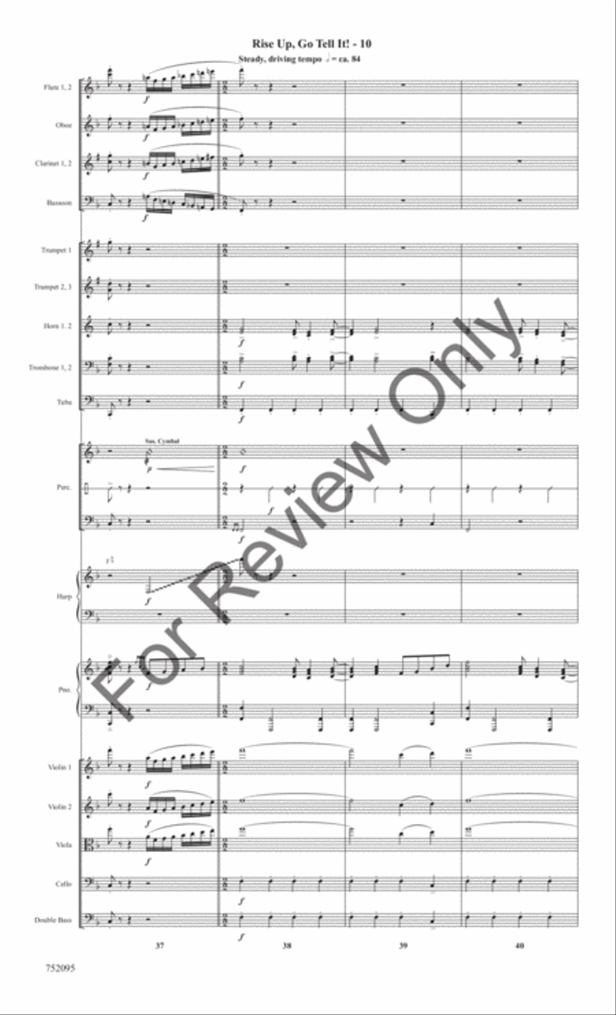 Rise Up, Go Tell It! Rise Up, Go Tell It! Full Orchestra scores gallery preview page 13