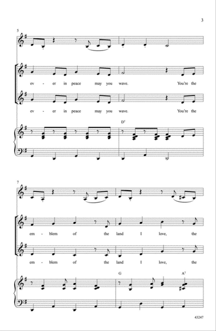 Colonel Bogey's Grand Old Flag! Choir scores gallery preview page 2