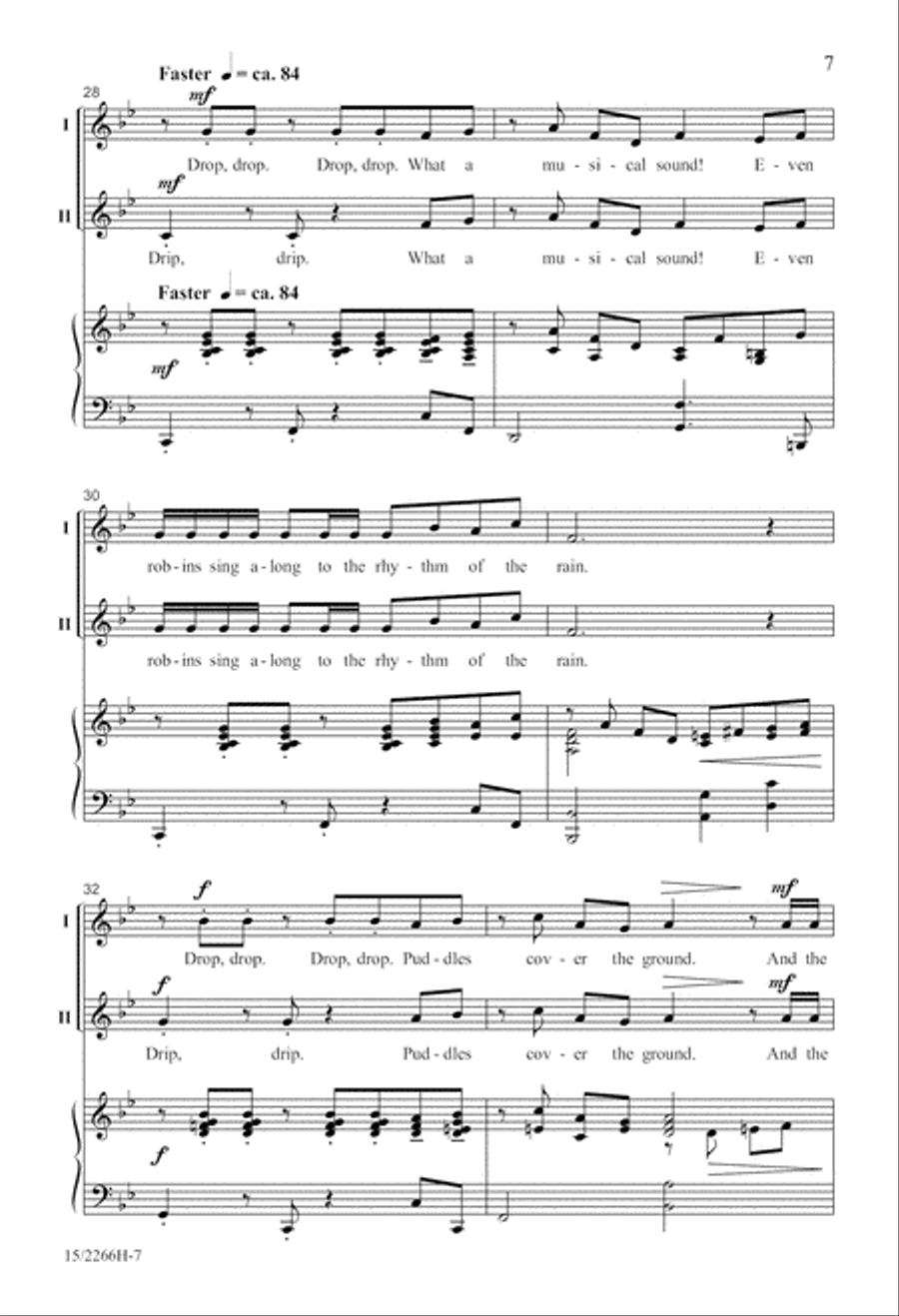 Listen to the Rain Listen to the Rain Unison Choir scores gallery preview page 7