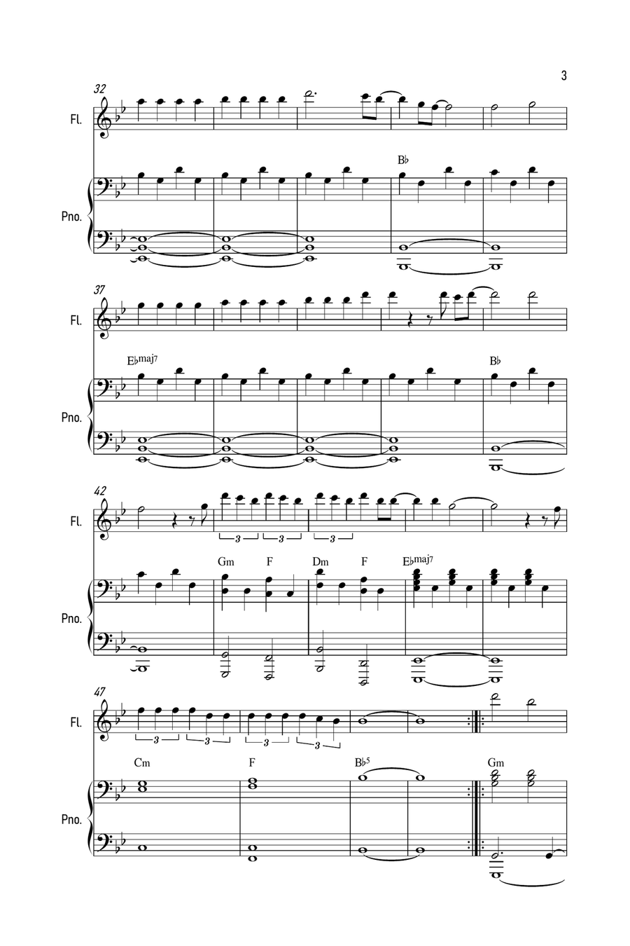 Drivers License Flute Solo scores gallery preview page 3