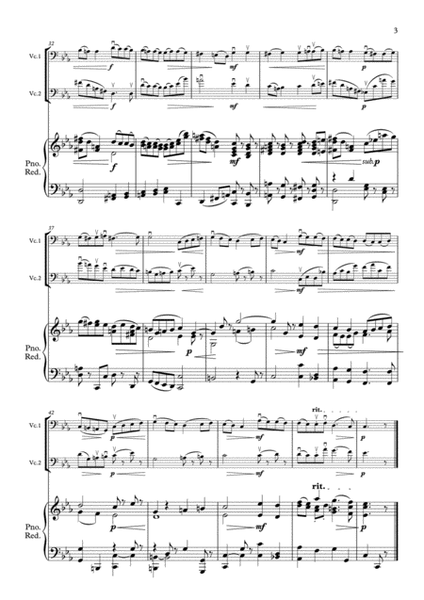 Bach - Gavotte in C Minor - 2nd. Cello Part & New Piano Part - Suzuki Bk.3