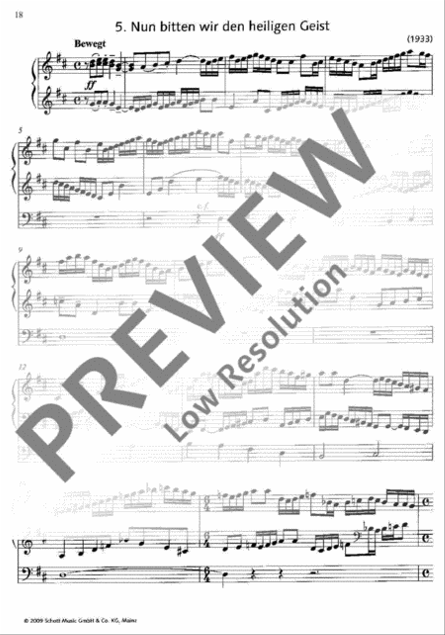 Six Organ Chorales Organ scores gallery preview page 19