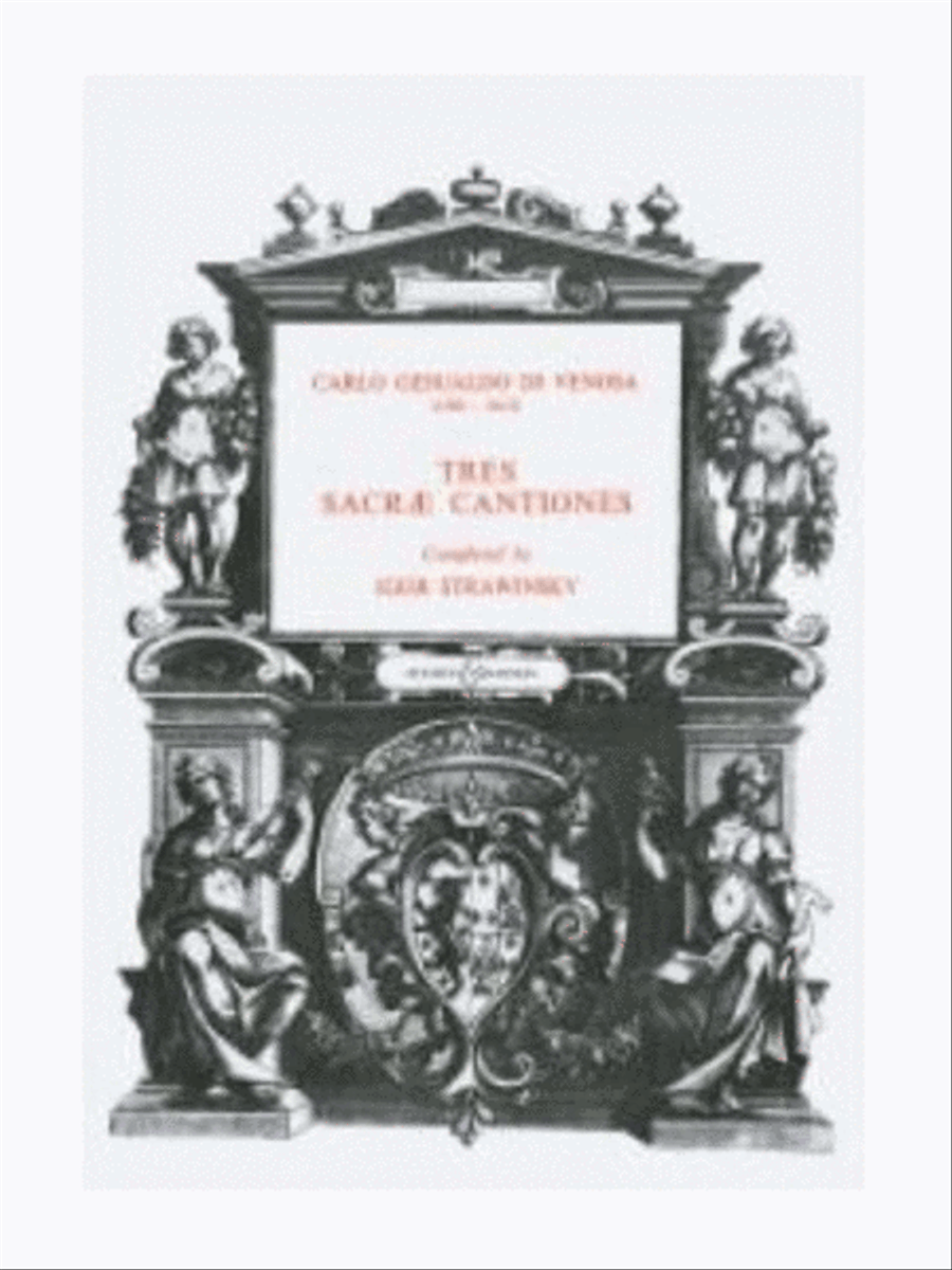 Tres Sacrae Cantiones A Cappella scores gallery preview page 1