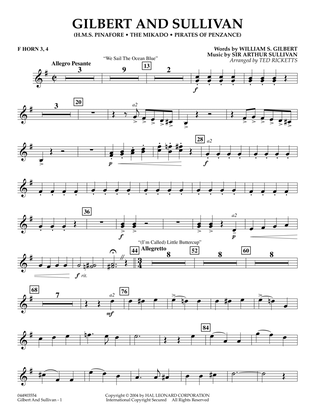 Gilbert And Sullivan (arr. Ted Ricketts) - Bb Trumpet 3