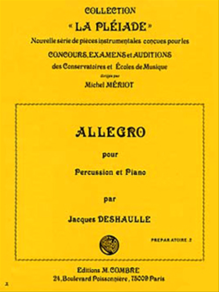 Allegro Allegro Piano Accompaniment scores gallery preview page 1