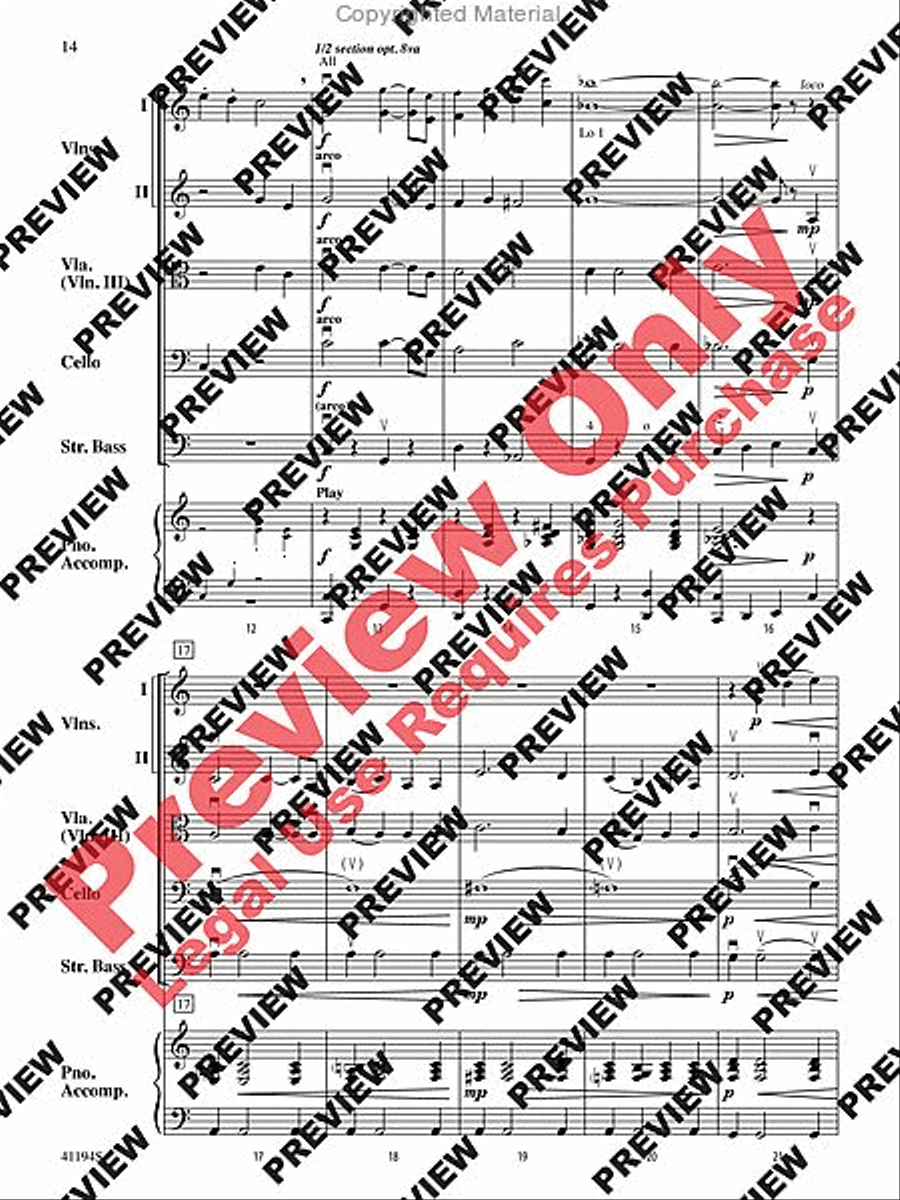 The Wizard of Oz, Suite from String Orchestra scores gallery preview page 15