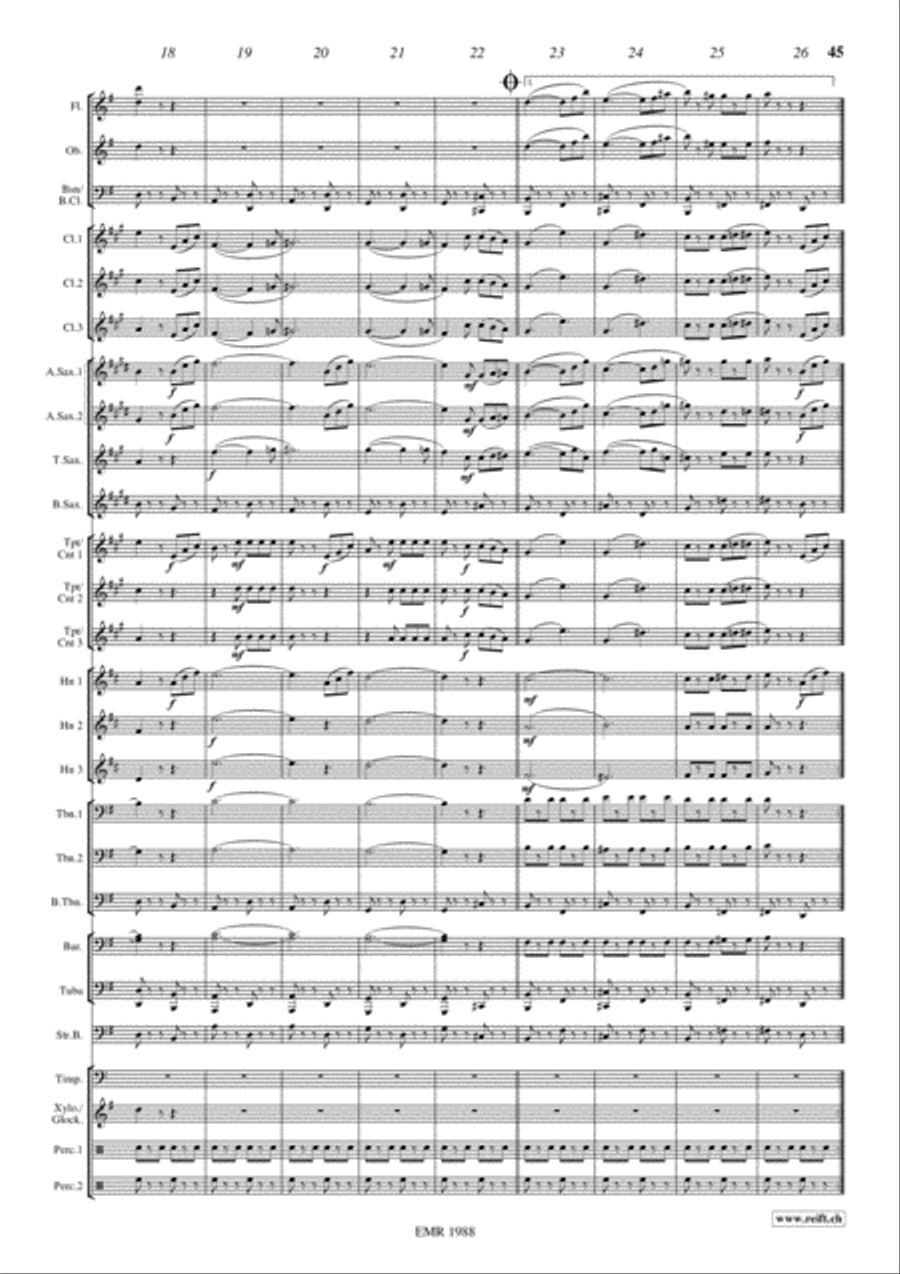 Traveller's Diary Concert Band scores gallery preview page 18