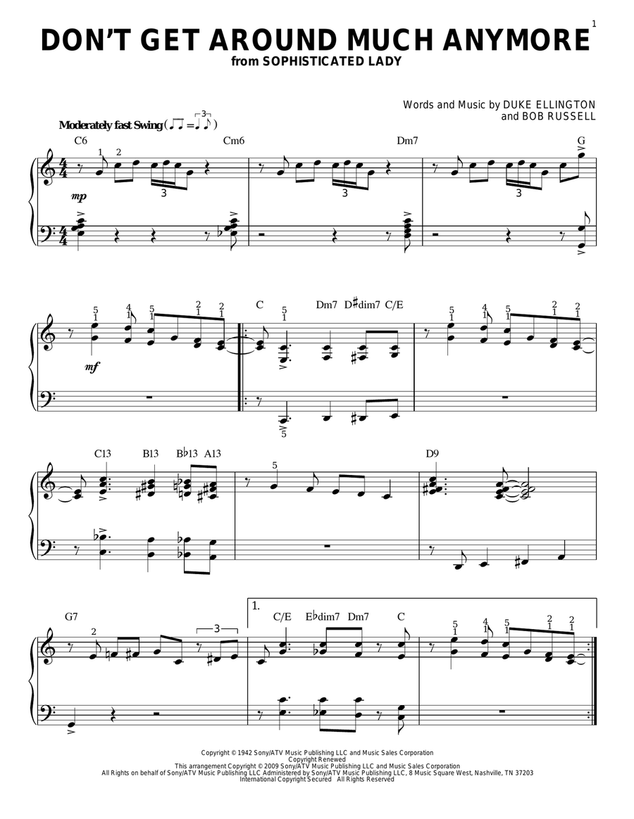 Don't Get Around Much Anymore (arr. Brent Edstrom)