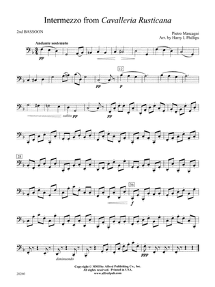 Intermezzo from Cavalleria Rusticana: 2nd Bassoon