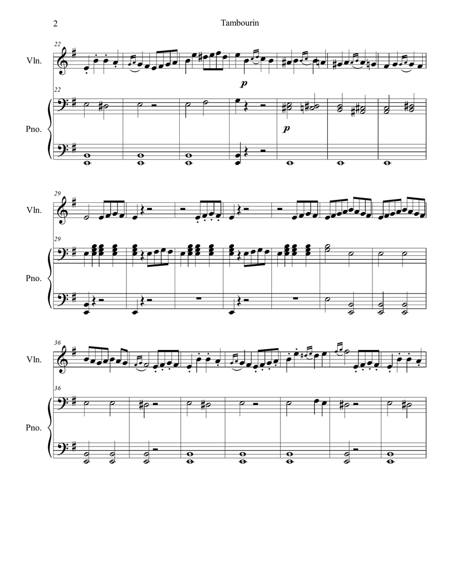 Tambourin Chamber Music scores gallery preview page 2