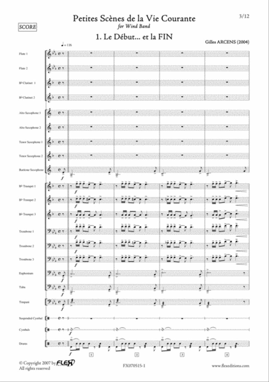 Le Debut... Et La Fin Le Debut... Et La Fin Concert Band scores gallery preview page 3