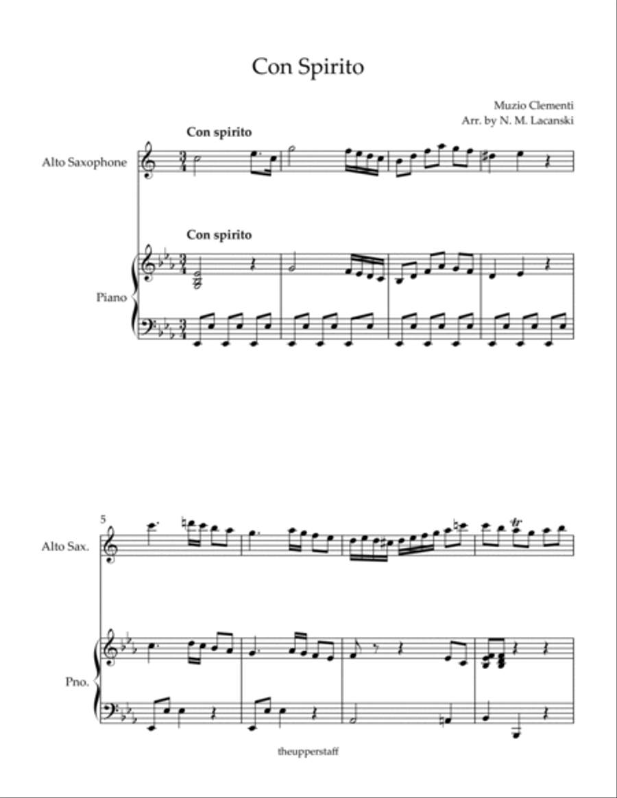 Con Spirito Alto Saxophone scores gallery preview page 2