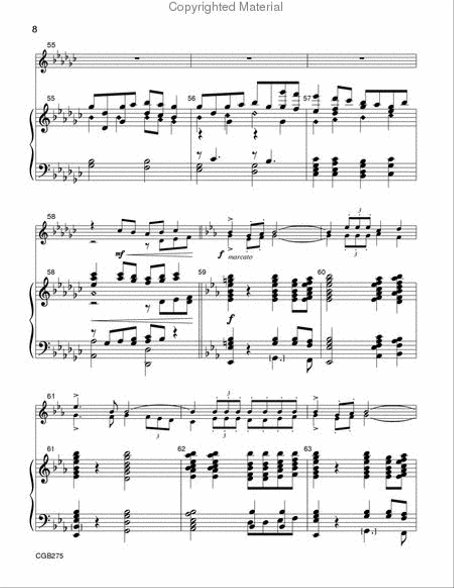 Come, Ye Faithful, Raise the Strain Handbell Choir scores gallery preview page 8
