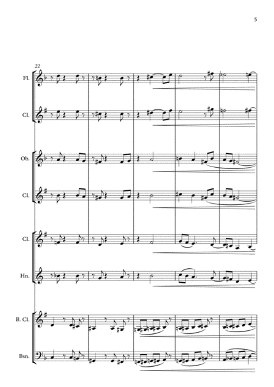 Caelifera - Wind Quartet Caelifera - Wind Quartet Small Ensemble scores gallery preview page 5