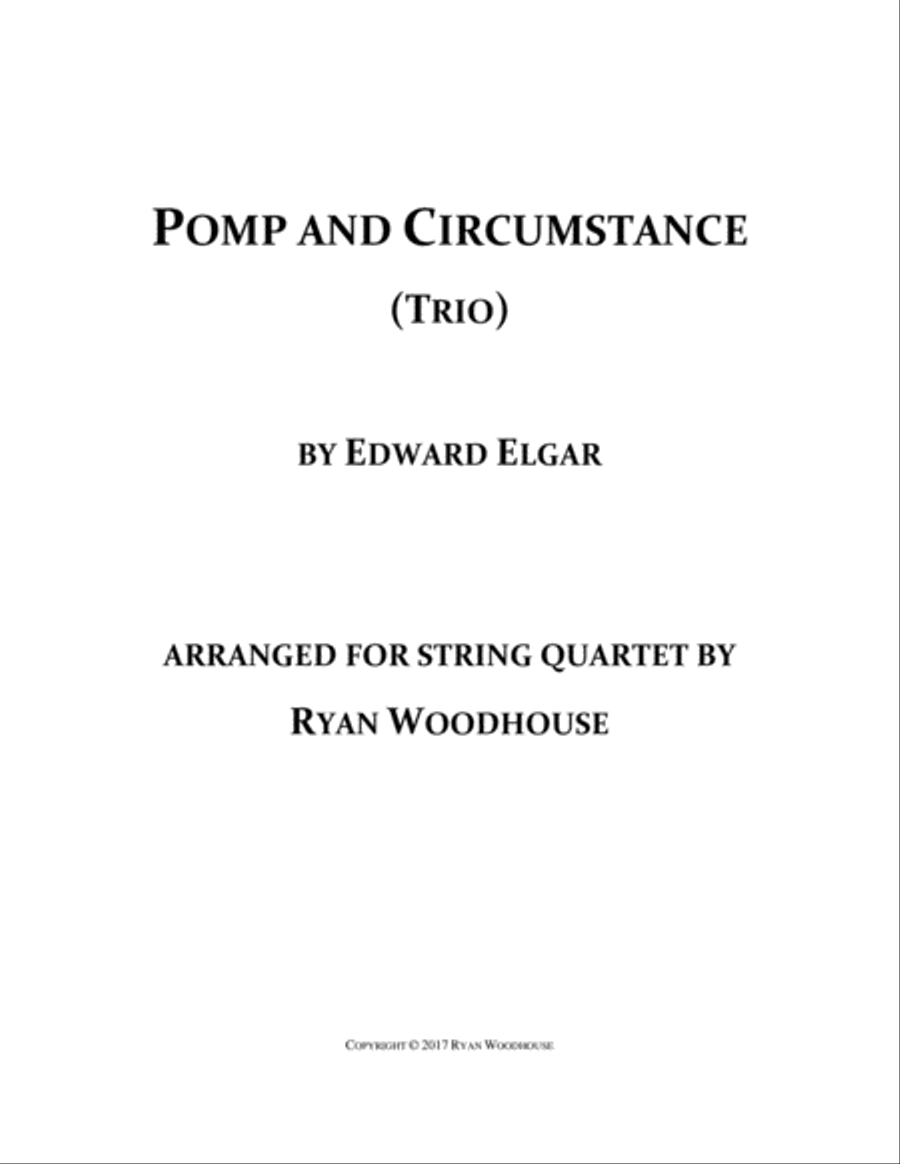 Pomp and Circumstance - String Quartet String Quartet scores gallery preview page 1