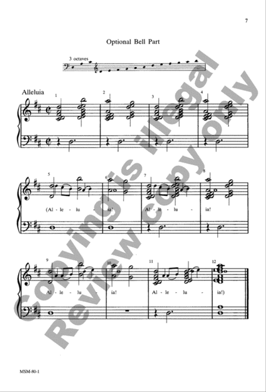 Verses for the Sundays in Advent Unison Choir scores gallery preview page 6