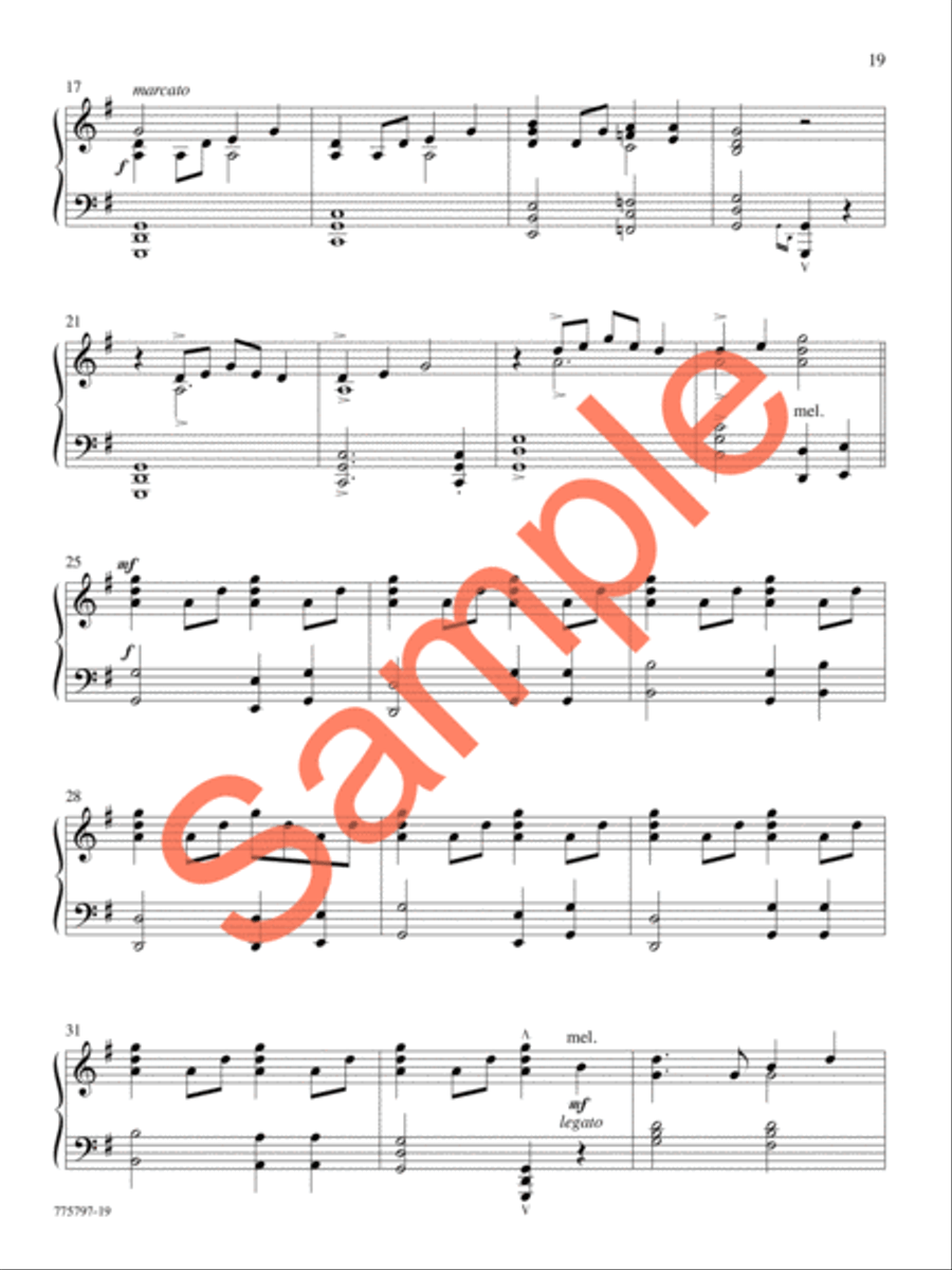 A Journey of Faith Piano Solo scores gallery preview page 17