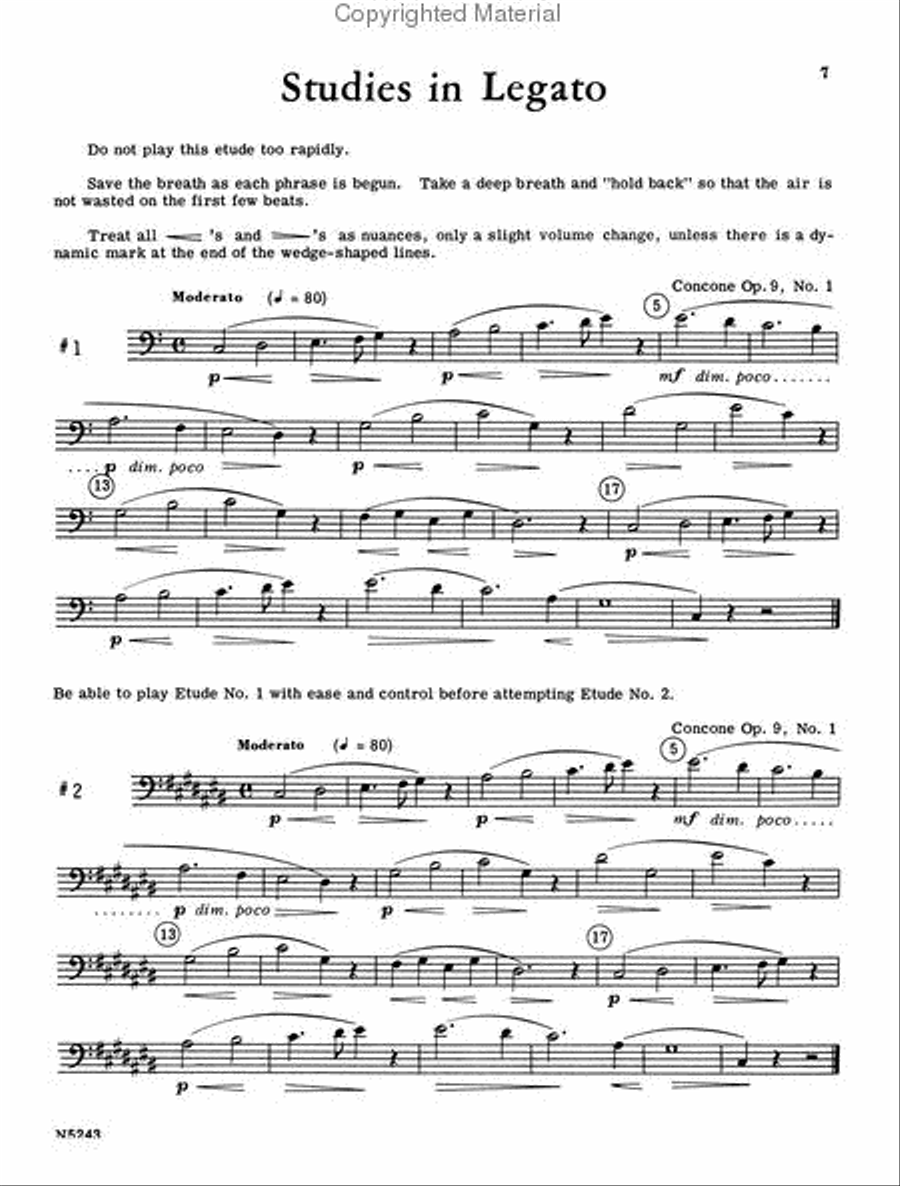 Studies in Legato Trombone scores gallery preview page 3